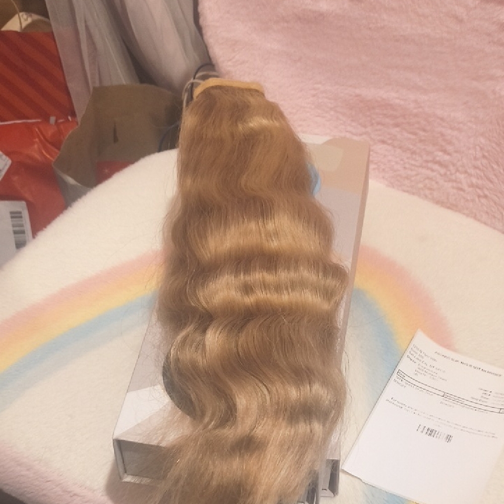 Luxurious Blonde Wavy Hair Extension Brand Zala